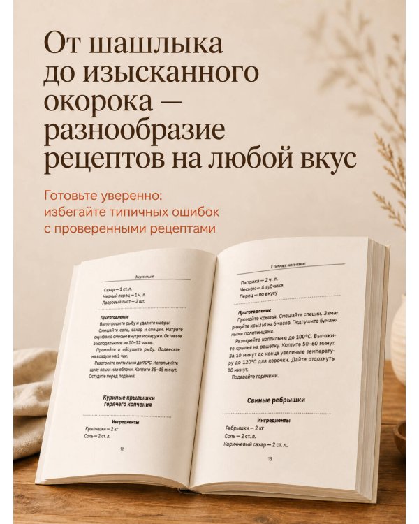 Дополнительное изображение книги «Коптильня: сборник рецептов»