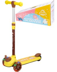 Самокат 3-х колесный со светом 50*25*57 （83）см (Арт. 806QJ/1)