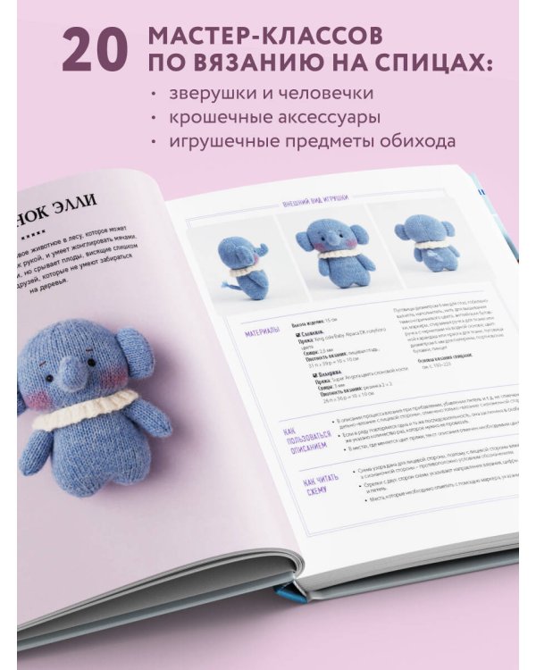 Приключения в стране вязания на спицах. 20 милых игрушек из Кореи