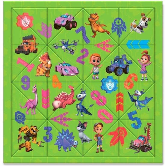 Головоломка с дополненной реальностью. 32 детали. Турбозавры. 30х30,5 см. ГЕОДОМ