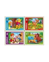 ПАЗЛЫ 54 элемента. САМЫЕ ВЕСЁЛЫЕ КАРТИНКИ (Арт. П54-5627) кратно 32