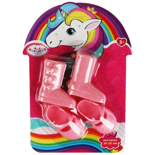 Обувь для куклы, 30-35 см, на блистере КАРАПУЗ в кор.120шт