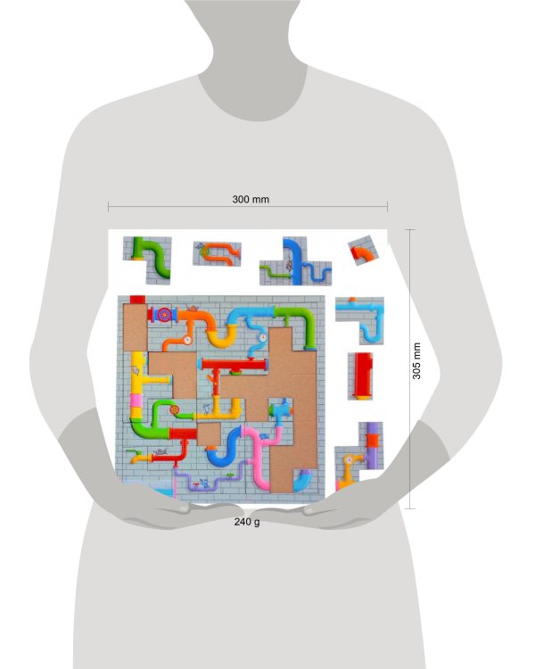 Головоломка с дополненной реальностью. 23 детали. Водопровод. 30х30,5 см. ГЕОДОМ