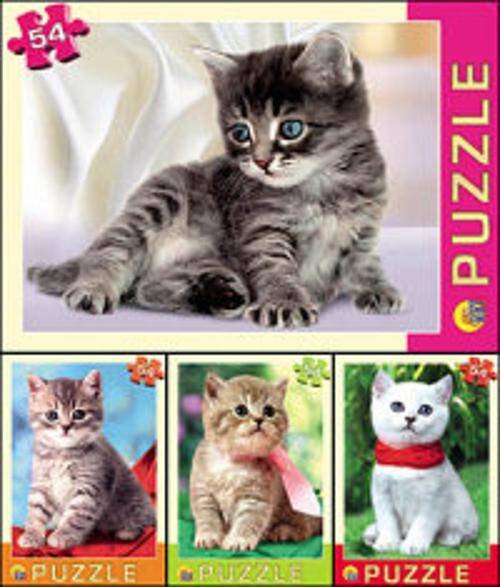 ПАЗЛЫ 54 элемента. КОТЯТА другой стандарт (Арт. П54-3663)