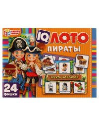 Пираты. IQ ЛОТО. Настольная игра. 138х189х32мм. Умные игры в кор.24шт