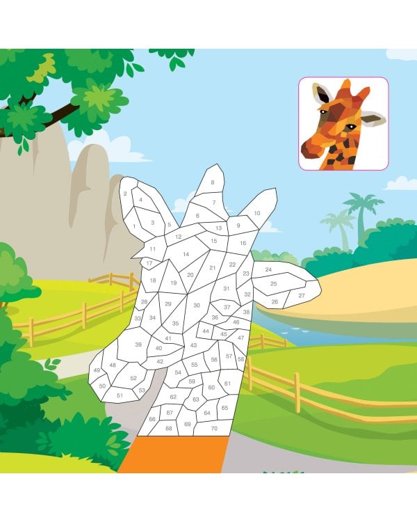 Цветовая симфония. Раскрась наклейками, по номерам, по пикселям, обведи по точкам