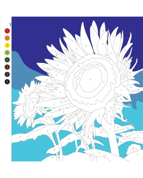 Цветовая симфония. Раскрась наклейками, по номерам, по пикселям, обведи по точкам