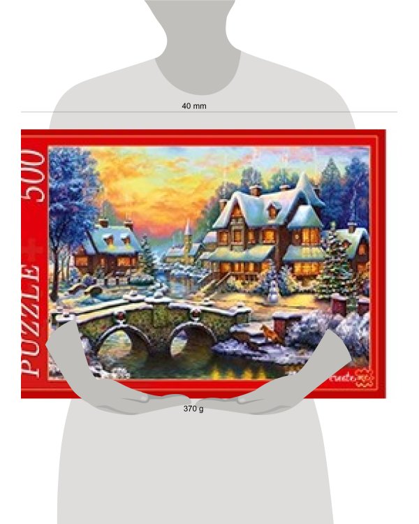 ПАЗЛЫ 500 элементов. Ф500-5138 СНЕЖНЫЙ ПЕЙЗАЖ