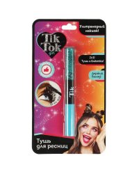 Тушь для ресниц двухсторонняя, синяя TIK TOK GIRL в кор.4*24шт