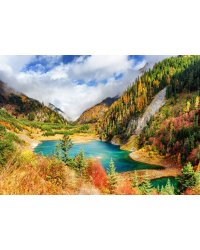 Алм.моз.квадр.30x40(класс.) (30цв) Ранняя осень в горах. ( Арт. FW-031)