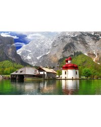 Алмазн. мозаика 22х32 c подр., с полн. заполн. (класс.),26цв. КРАСИВЫЙ ПЕЙЗАЖ. Арт. AC22077