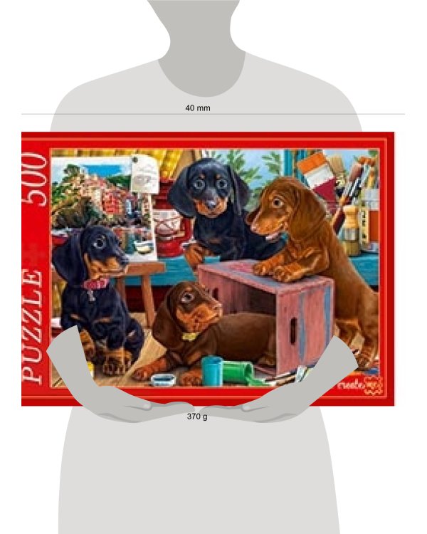 ПАЗЛЫ 500 элементов. Ф500-5145 ЩЕНКИ ТАКСЫ