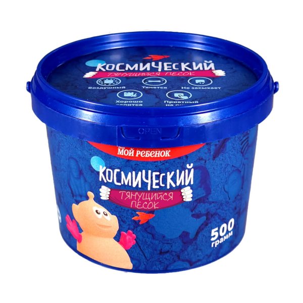 Космический песок (Волшебный мир) Игрушки в Наборах "Космический песок, тянущийся, белый 500г"
