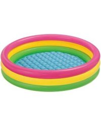 Бассейн надувной 147x33 см. Трехцветный с надувным дном INTEX. Арт. 57422NP