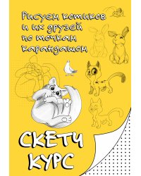 Рисуем котиков и их друзей по точкам карандашом