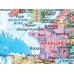 Политическая карта мира. Физическая карта мира А0 (в новых границах)