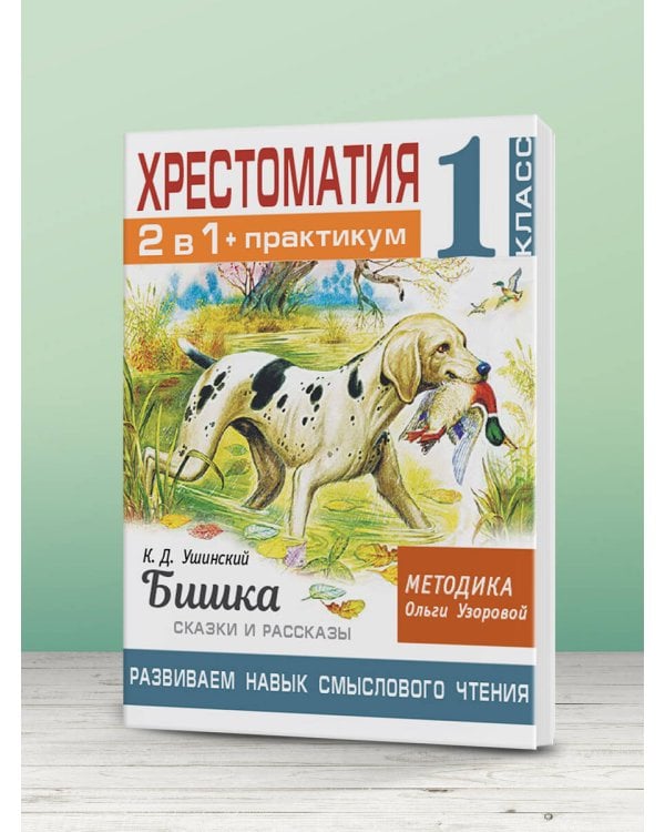 Хрестоматия. Практикум. Развиваем навык смыслового чтения. К.Д. Ушинский. Бишка. Сказки и рассказы. 1 класс