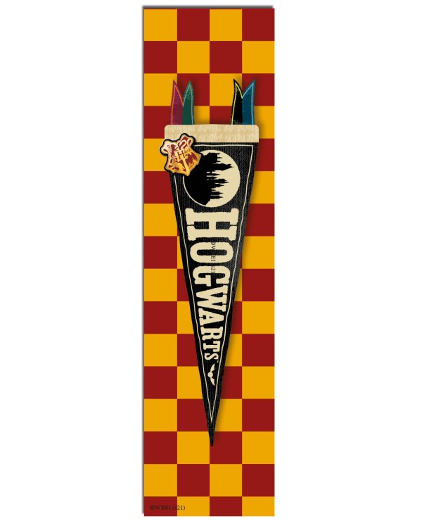 Гарри Поттер. Закладка с резинкой. Флаг (Хогвартс)