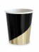 Бумажные стаканы  с тиснением Стильный чёрный, 250 мл, 6 шт ФЛ-2795