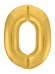 Шар Agura Slim золото цифра 0 (40''/102 см) 754696