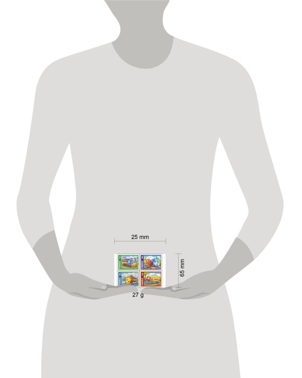 ПАЗЛЫ 54 элемента. ПАРОВОЗИКИ (Арт. П54-6344) кратно 32