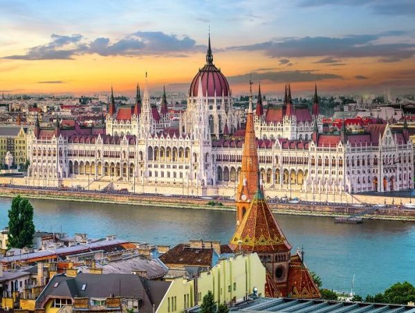 ГОРОД (Рыжий Кот) Алмаз мозаика (блест.) 30х40 см, с подр., с полн. заполн. ( цв.) Венгерский парламент.(Арт. AS34022)