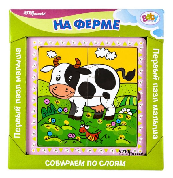 Игра из дерева ""На ферме"" (собираем по слоям)
