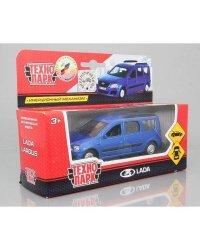 Машина металл LADA Largus 12см, инерц., открыв. двери, цвет синий в кор. Технопарк в кор.2*24шт