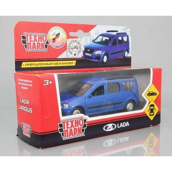 ЛЕГКОВОЙ ТРАНСПОРТ (Умка) Машина металл LADA Largus 12см, инерц., открыв. двери, цвет синий в кор. Технопарк в кор.2*24шт