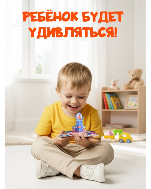 Книжка в ладошку. Космос. Pop-up панорамка