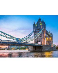 Алмаз мозаика (блест.) 30х40 см,с подр.,с полн.заполн.цв.Лондонский мост на закате.(Арт. AS34016)