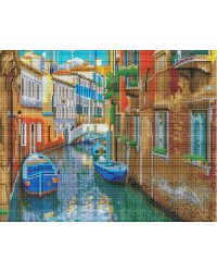 Алмаз.мозаика (блест) 40х50 см, с подр., с полн.заполн. (27цв.) ЧАРУЮЩАЯ ВЕНЕЦИЯ (Арт. AS4020)