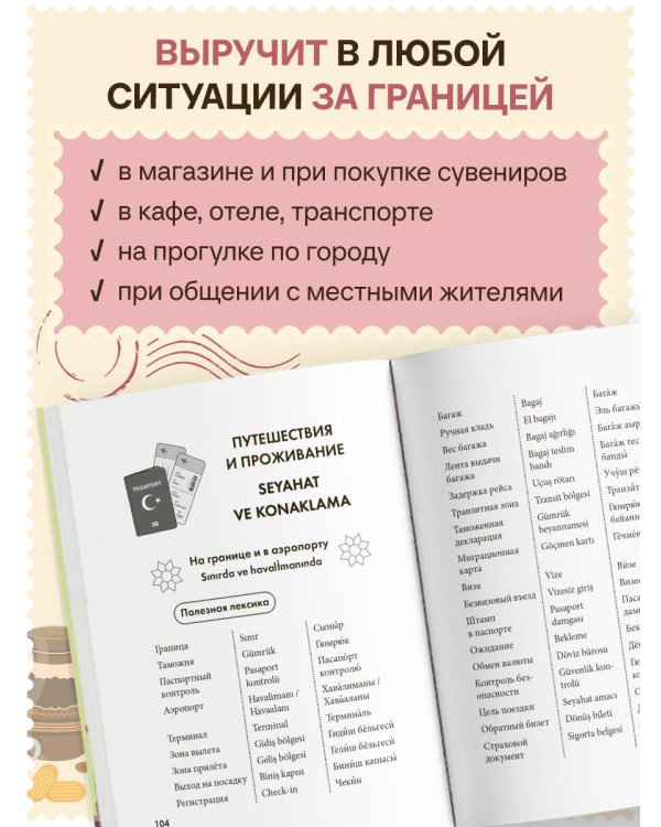 Дополнительное изображение книги «Турецкий разговорник. Изучи по пути!»
