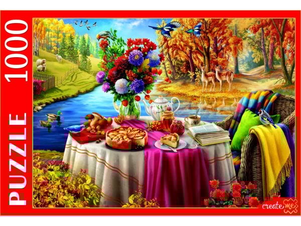 НАТЮРМОРТ (Рыжий Кот) ПАЗЛЫ 1000 элементов. Ф1000-0754 НАТЮРМОРТ В ОСЕННЕМ ЛЕСУ