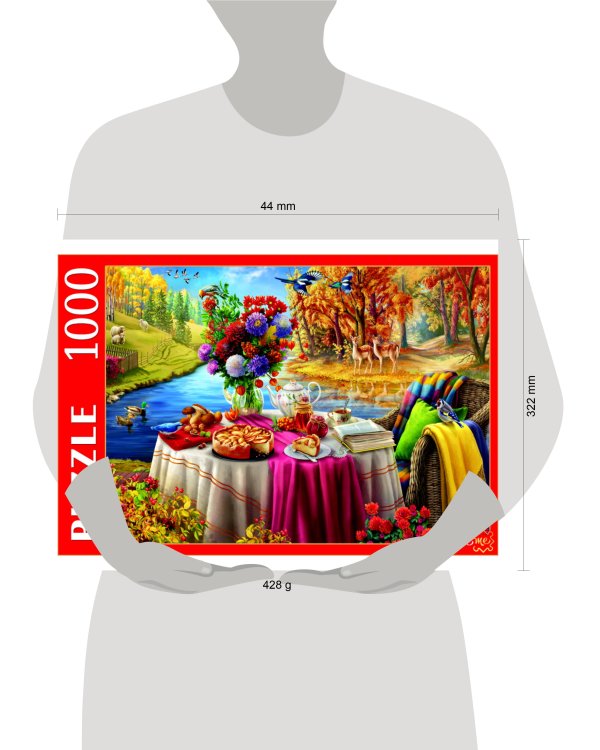 ПАЗЛЫ 1000 элементов. Ф1000-0754 НАТЮРМОРТ В ОСЕННЕМ ЛЕСУ