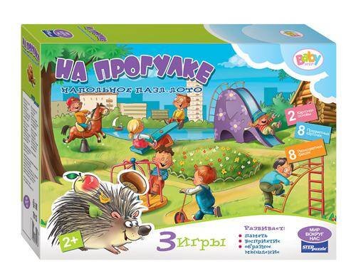Напольный пазл (STEPpazzle) Напольное пазл - лото "На прогулке"