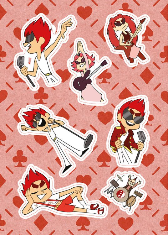 Комиксы студии «Феникс» Лист Стикеров "13 Карт: Данте. Земля Королей"