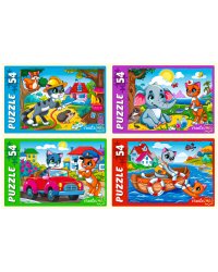 ПАЗЛЫ 54 элемента. Истории котят. Арт. П54-2616 кратно 32