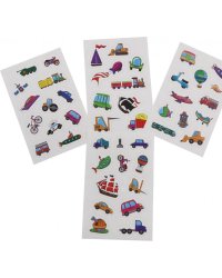 НАБОР НАКЛЕЕК "ЗАБАВНЫЕ ЛИПУЧКИ" ВЕСЁЛЫЙ ТРАНСПОРТ