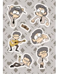 Лист Стикеров "13 Карт: Куромаку. Земля Королей"