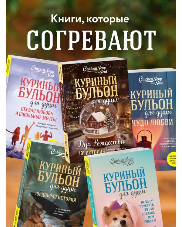 Дополнительное изображение книги «Куриный бульон для души: Дух Рождества. 101 история о самом чудесном времени в году (новое оформление 2026)»