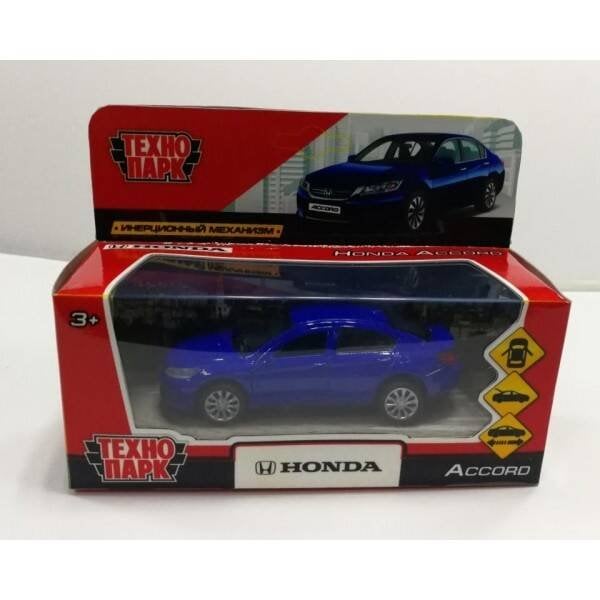 ЛЕГКОВОЙ ТРАНСПОРТ (Умка) Машина металл "HONDA ACCORD", длина 12см, открыв. двери, инерц, синий, в кор. Технопарк в кор.2*36шт