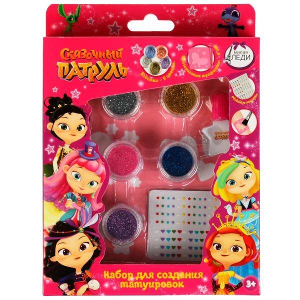Набор для создания татуировок, СКАЗОЧНЫЙ ПАТРУЛЬ с блестками МИЛАЯ ЛЕДИ в кор.2*36шт