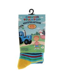 Колготки детские Синий ТРАКТОР для мальчика  р-р 98-104 в кор.15шт