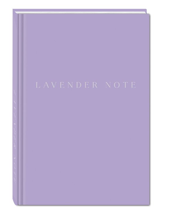Lavender Note. Мои лавандовые мечты. Блокнот с цветными страницами (А5, обложка на ткани с тиснением фольгой)