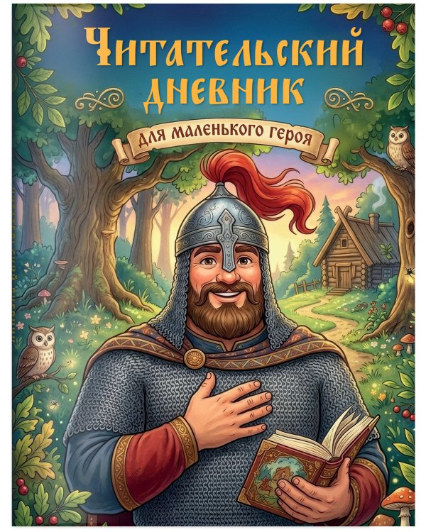 Читательский дневник для начальных классов. Богатырь (32 л., цветной блок)