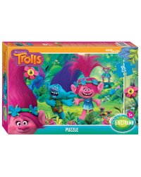 Мозаика "puzzle" 35 MAXI "Trolls. Глиттер" (DreamWorks)
