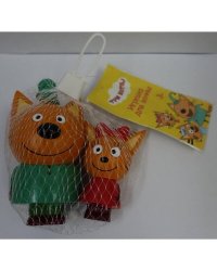 ИГРУШКА ПЛАСТИЗОЛЬ ДЛЯ ВАННЫ Капитошка Три Кота (Карамелька и Компот) в сетке (русс уп) в кор.100шт