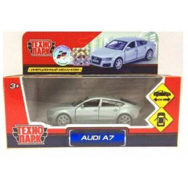 "ТЕХНОПАРК" (Умка) ТМ Технопарк. Машина металл "Audi A7", масштаб 1:43, открыв. двери, инерц. в русс кор в кор.2*36шт