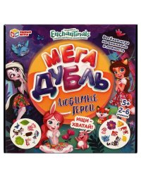 Мега дубль. Любимые герои. Энчантималс. Карточная игра. 150х150х30 мм. Умные игры

 в кор.50шт